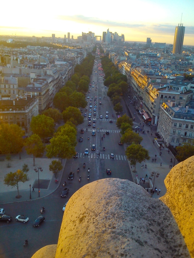 View from L'arc de Triomphe