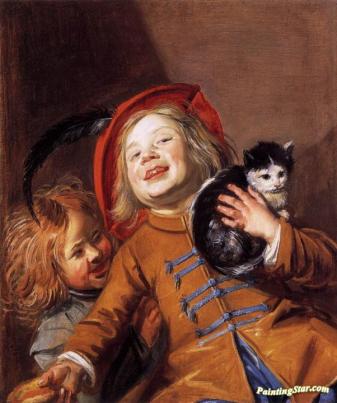 Two Children with a Cat, 1629