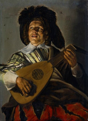 Serenade, 1629, oil on pane